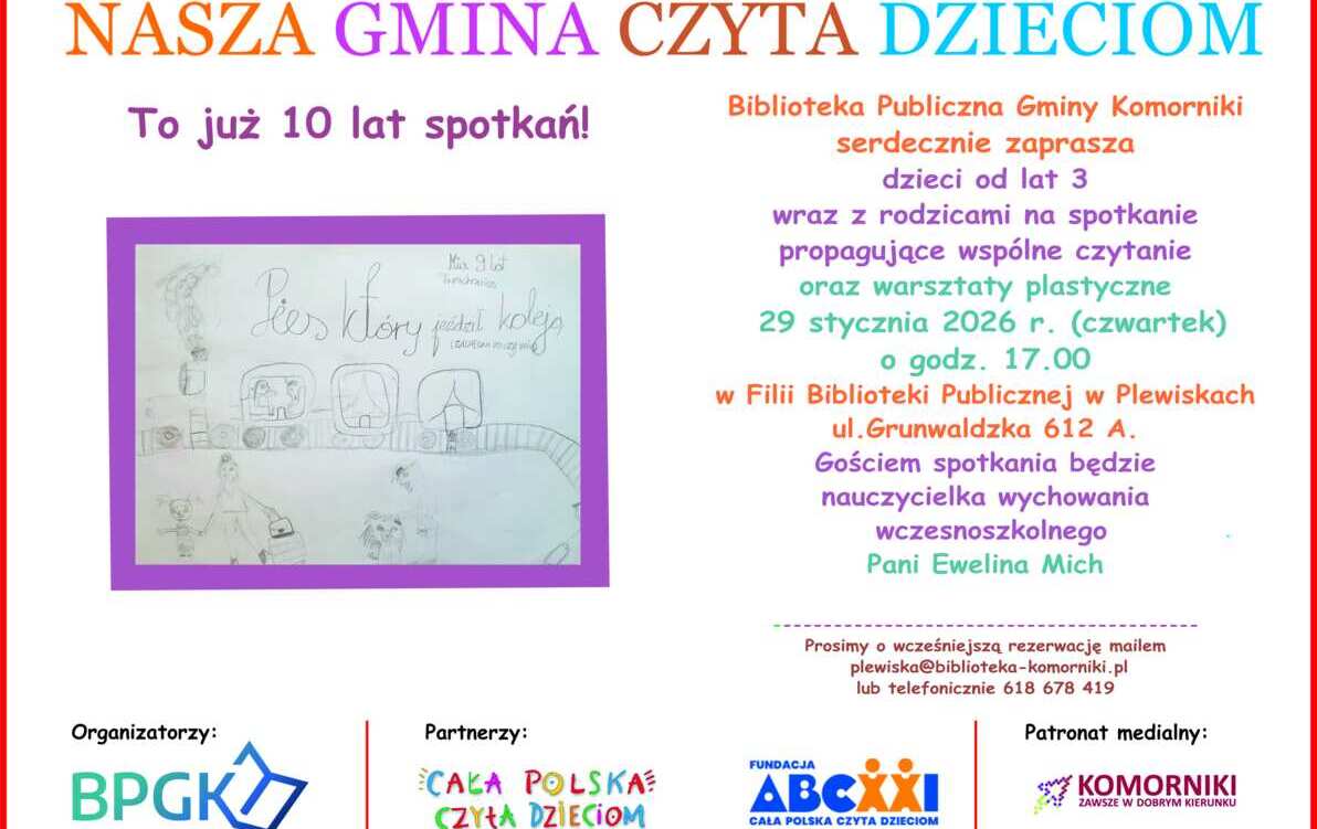 Zdjęcie do Nasza Gmina Czyta Dzieciom w Plewiskach 