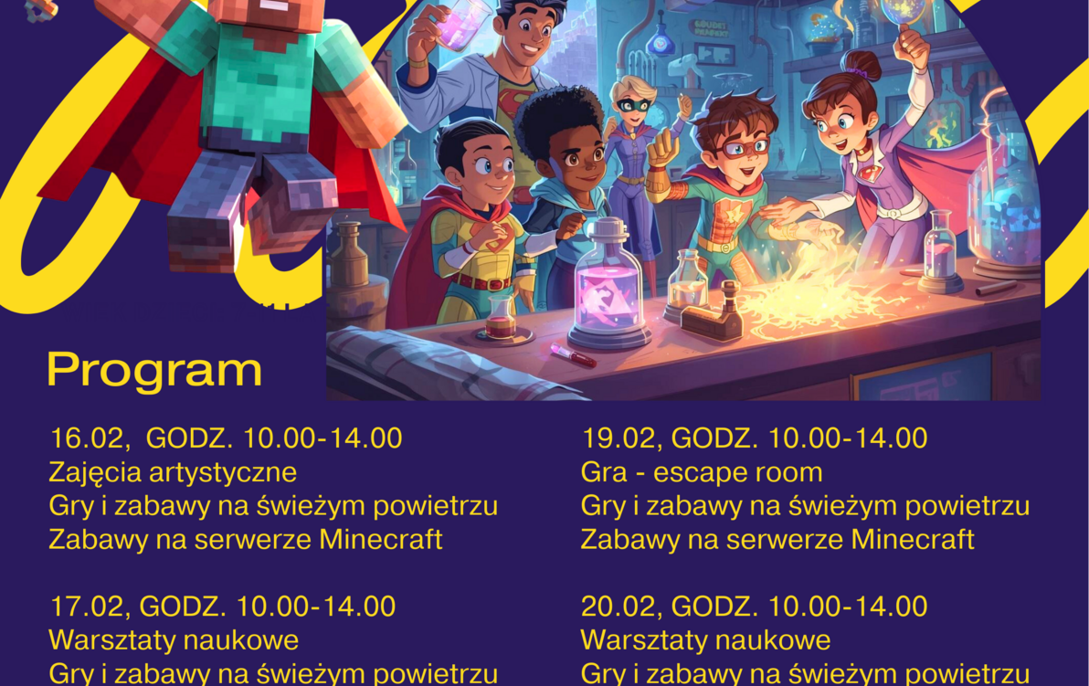 Zdjęcie do Zapraszamy na "Akademię Superbohater&oacute;w" w Plewiskach 