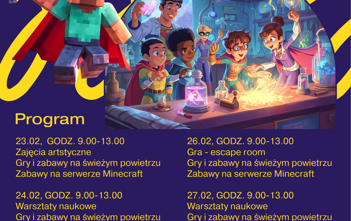 Zdjęcie do Zapraszamy na "Akademię Superbohater&oacute;w" w Komornikach