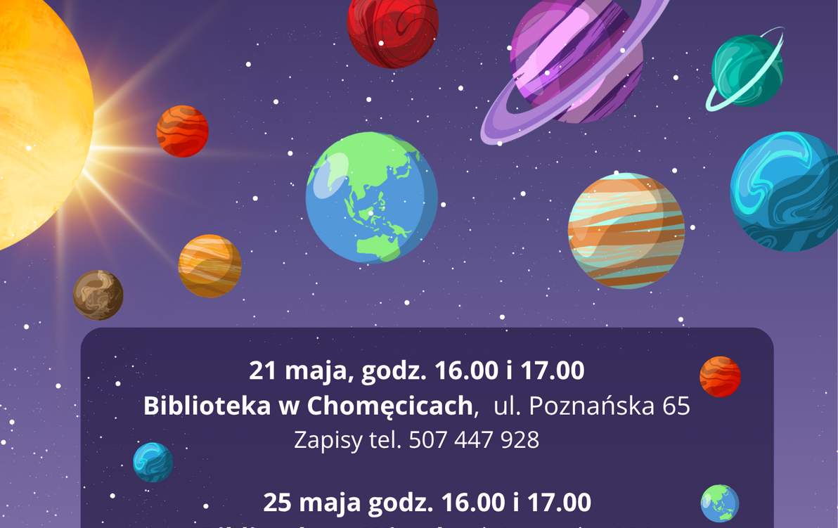 Zdjęcie do Warsztaty astronomiczne "Planetarium" w Plewiskach, Chomęcicach i Wirach