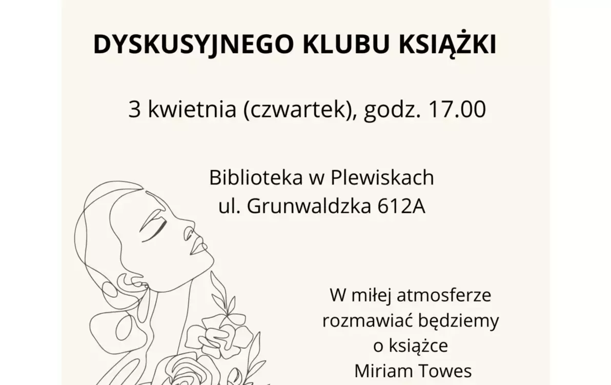 Zdjęcie do Spotkanie Dyskusyjnego Klubu Książki w Plewiskach