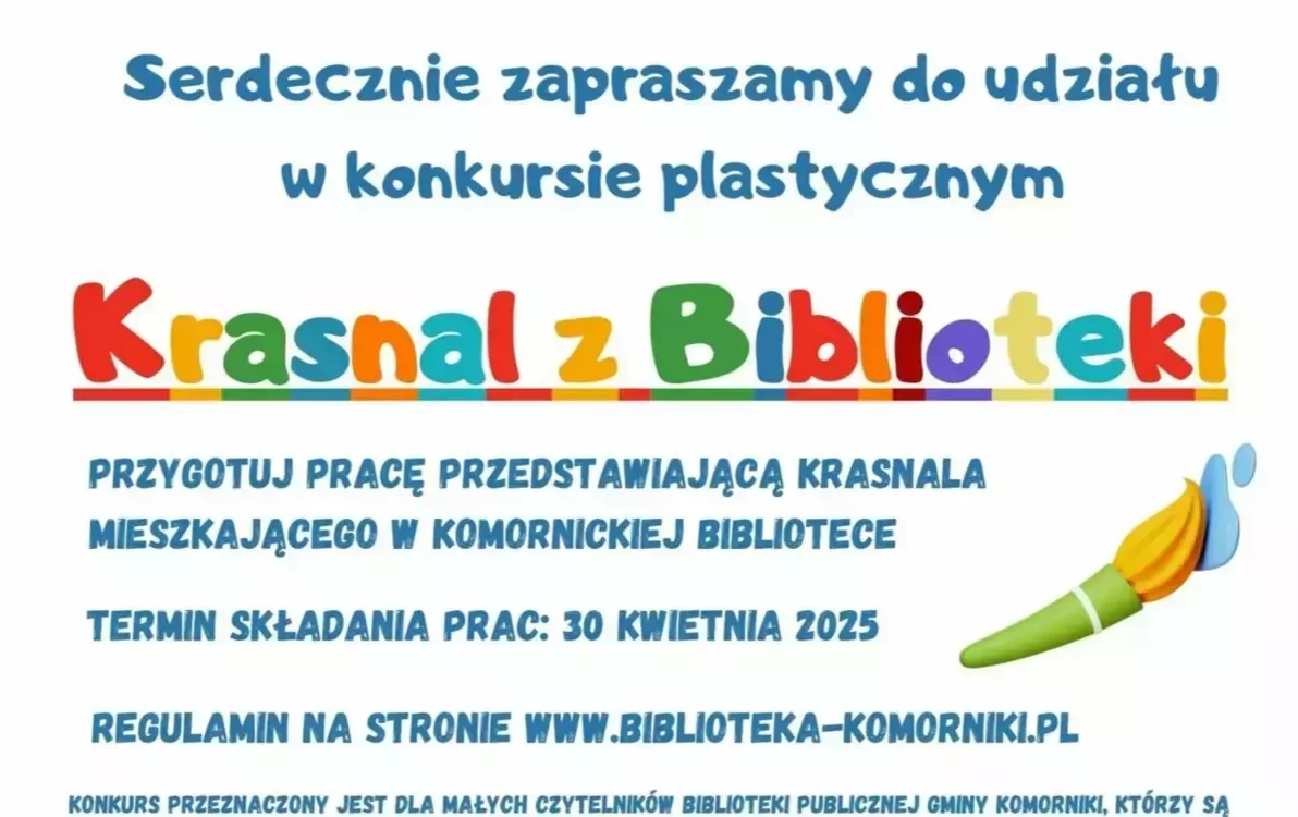 Zdjęcie do Konkurs dla dzieci Krasnal z Biblioteki