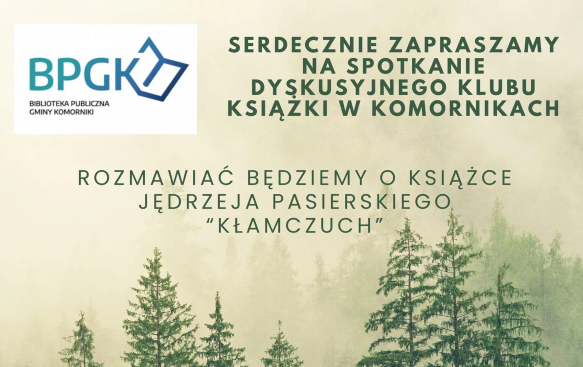 Zdjęcie do Spotkanie Dyskusyjnego Klubu Książki w Komornikach