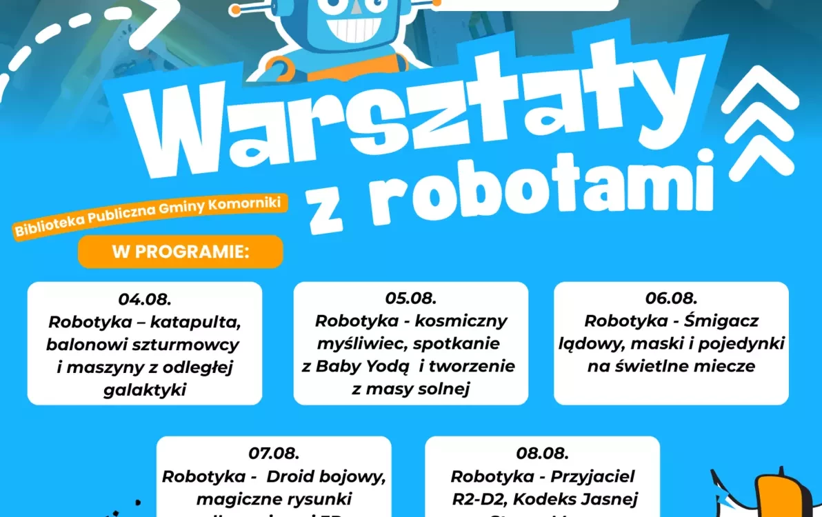 Zdjęcie do Warsztaty z robotami dla dzieci w Komornikach