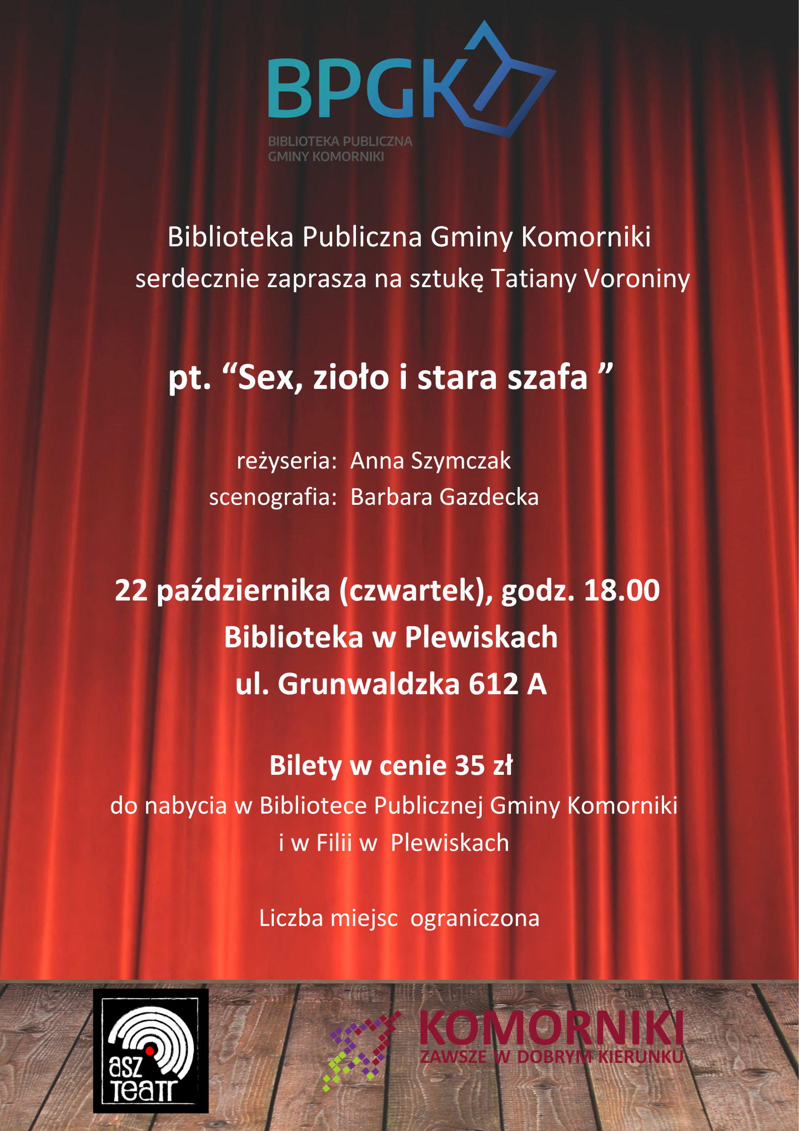 Spektakl Sex, zioło i&nbsp;stara szafa - 2026 r-