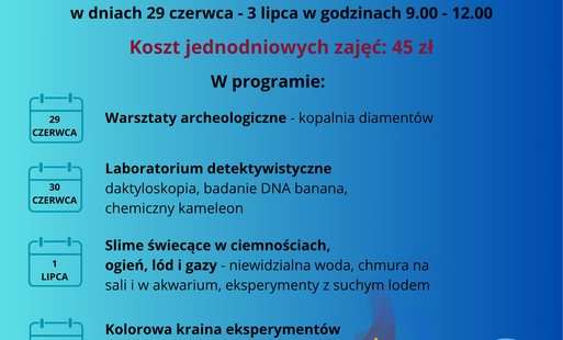 Zdjęcie do Warsztaty naukowe dla dzieci w Komornikach 