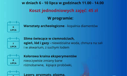 Zdjęcie do Warsztaty naukowe dla dzieci w Plewiskach