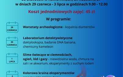 Zdjęcie do Warsztaty naukowe w Komornikach