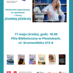 Spotkanie autorskie z Joanną Jodełką w Bibliotece w Plewiskach